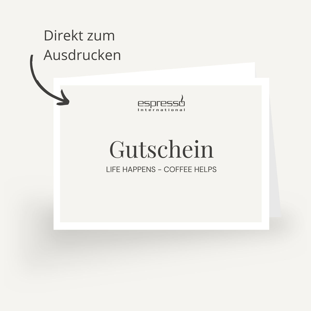 Kaufgutschein zum Download - Für echte Kaffeeliebhaber