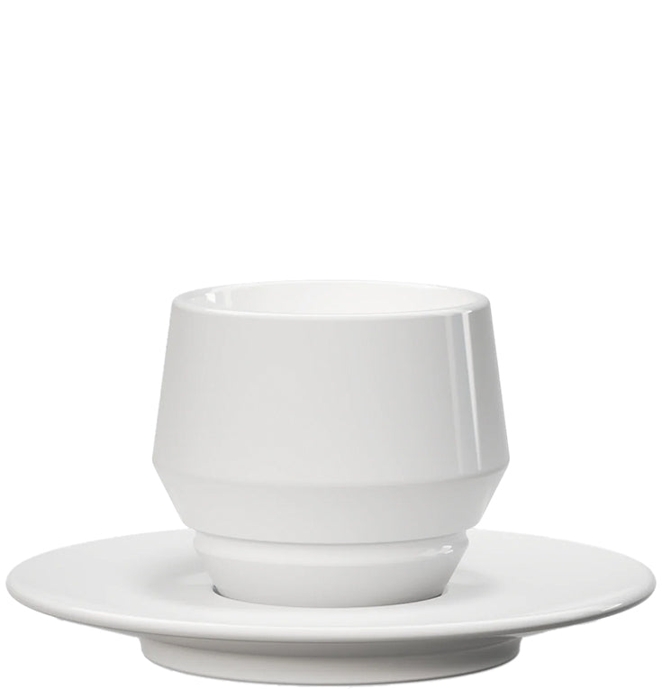 Maniko Cappuccinotasse Weiß Doppelwandig