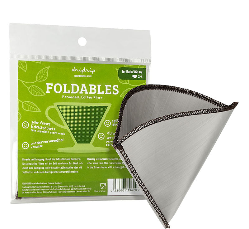 Filtre réutilisable pour Hario V60 - Dripdrip 