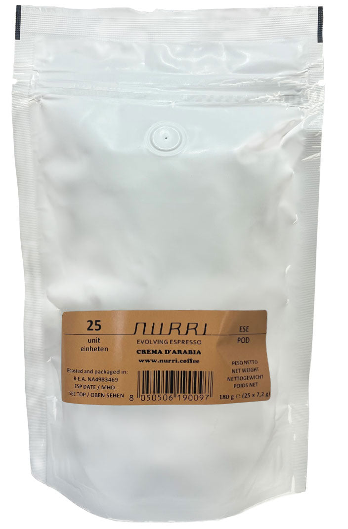 Nurri Crema d' Arabia ESE Pads keine Einzelverpackung