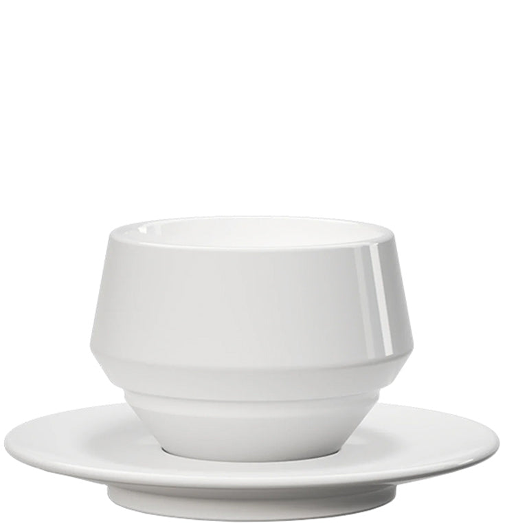 Maniko Milchkaffeetasse Weiß Doppelwandig