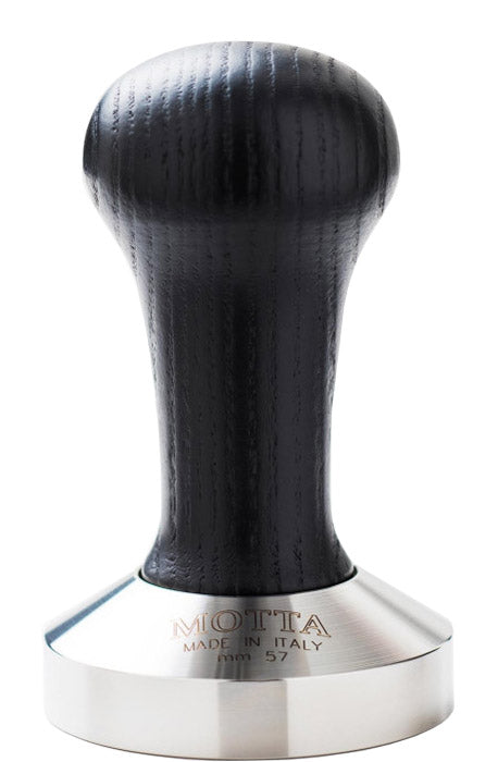 Tamper en acier inoxydable et bois noir 57 mm - Motta