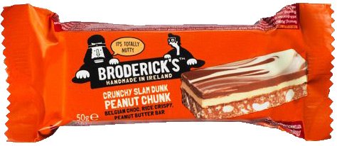 Barre au chocolat et au beurre de cacahuète 50g - Broderick´s